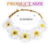 Evlry LED Sunflower Headband, Luminous Flower Wreath Hair, Luminous Festival