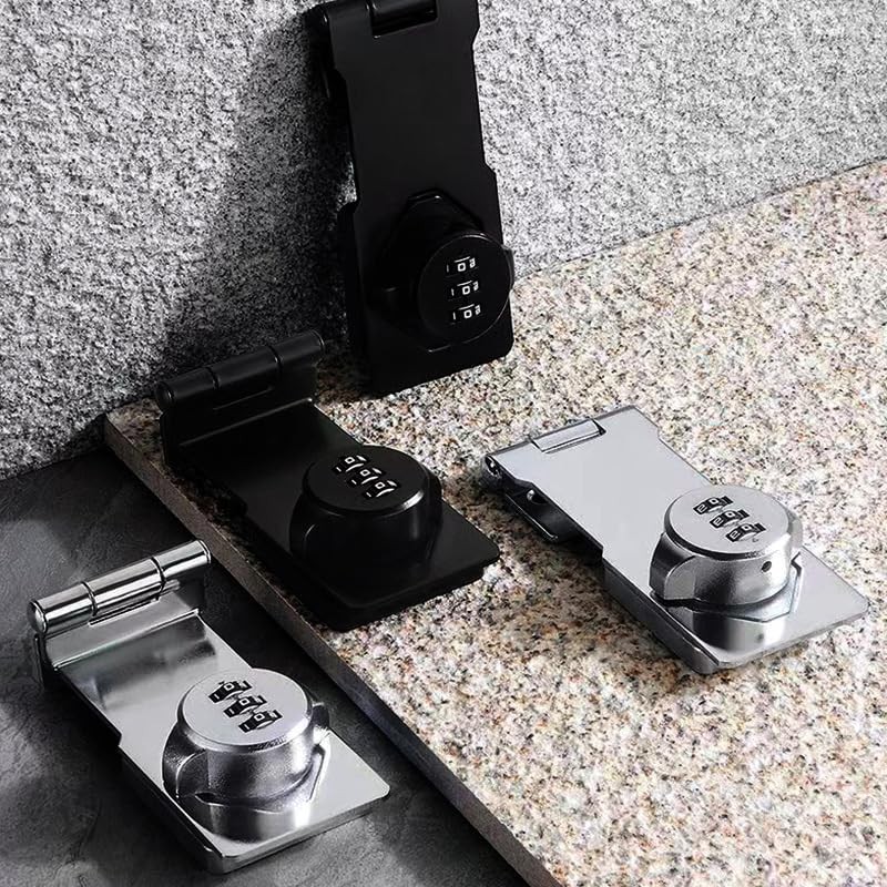 Anti-Theft Coded Lock, Hasp Latch, Cabinets Hasp Lock, Twist Knob