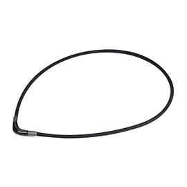 Phiten Titanium Necklace, RAKUWA Neck Metax Chopper Model, Black, 15.7 inches (40 cm)