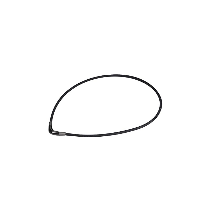 Phiten Titanium Necklace, RAKUWA Neck Metax Chopper Model, Black, 15.7