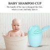 Baby Shampoo Cup Cute Kid Wash Hair Bathing Flusher Eye(/8.27x4.21x5.91in)(Green)