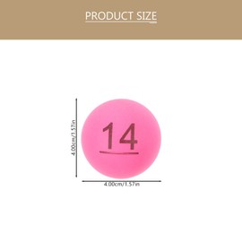 PRETYZOOM 50 x Lottery Balls with Numbers 1-50 Number 40 mm Balls Plastic Balls Bingo Game Lottery Balls for Christmas Game Party Decoration