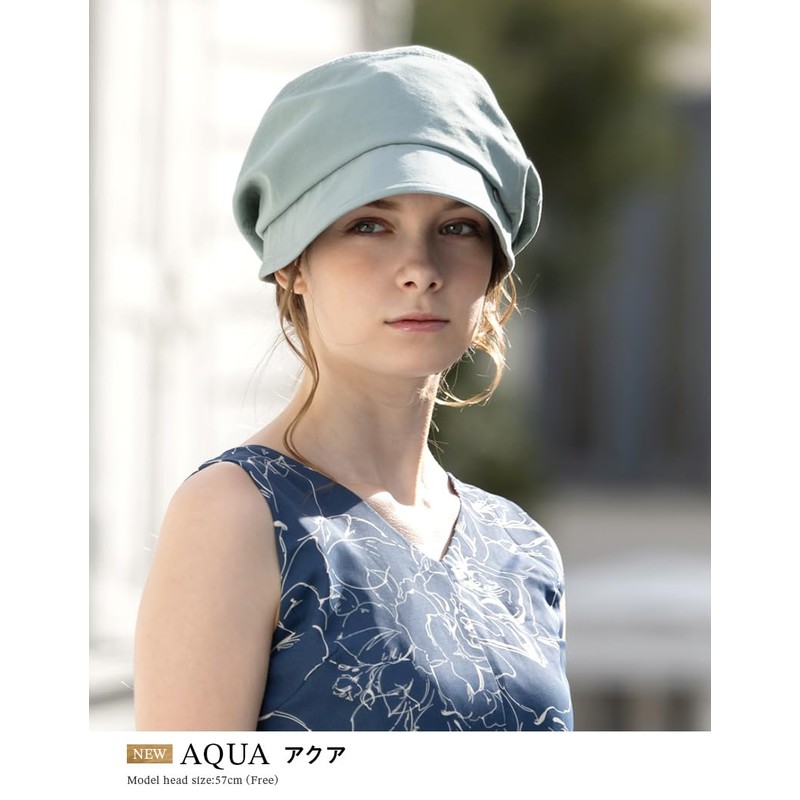 Loo&c Women's Large Size Hat, Cotton, Linen, Atre Casket, Wide