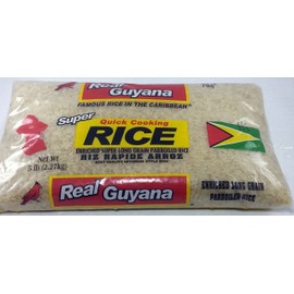 Brown parboiled rice real guyana 5lb