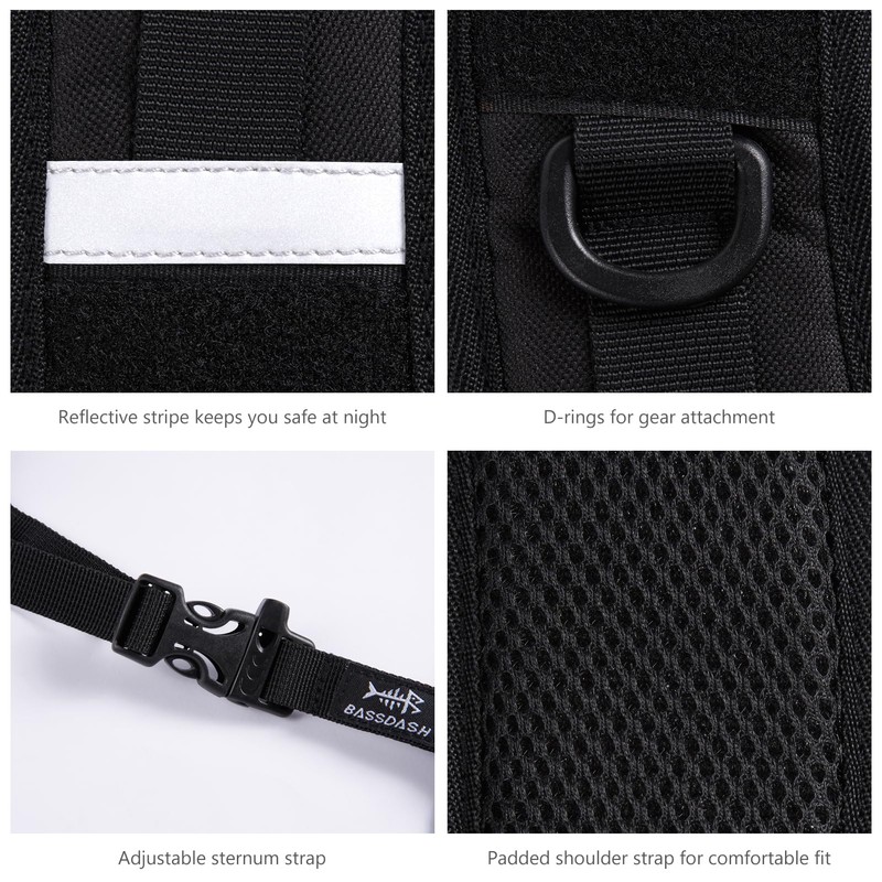 BASSDASH Replacement Backpack Straps Adjustable Padded Shoulder Straps for Backpack