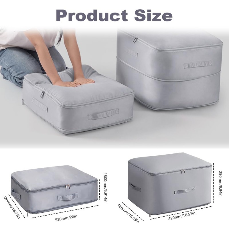 Aohcae Ultra Space Saving Self Compression Organizer, Compression Storage Bags,