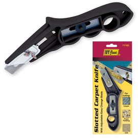 IVY Classic 11162 Slotted Carpet Knife with 5 Blades, 1/Card