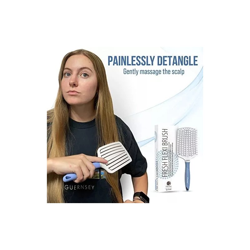 Osensia Cepillo Desenredante - Paddle Cerámico Para Cabello Rizado,