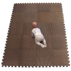 YIMINYUER® 20 Tiles (30cm×30cm×1cm Each Tile) Baby Soft Puzzle Play Mats, Kids Thick EVA Foam Floor, Toddlers & Children's Soft Interlocking Mat R06G301020