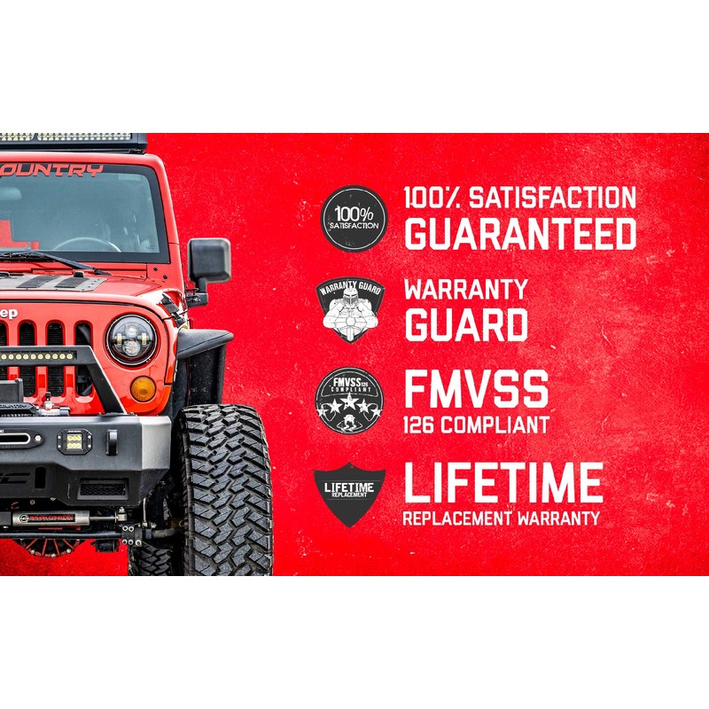 Rough Country Lower Windshield LED Bracket for 1997-2006 Jeep Wrangler