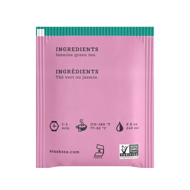 Stash Tea Jasmine Blossom Green Tea - Caffeinated, Non-GMO Project