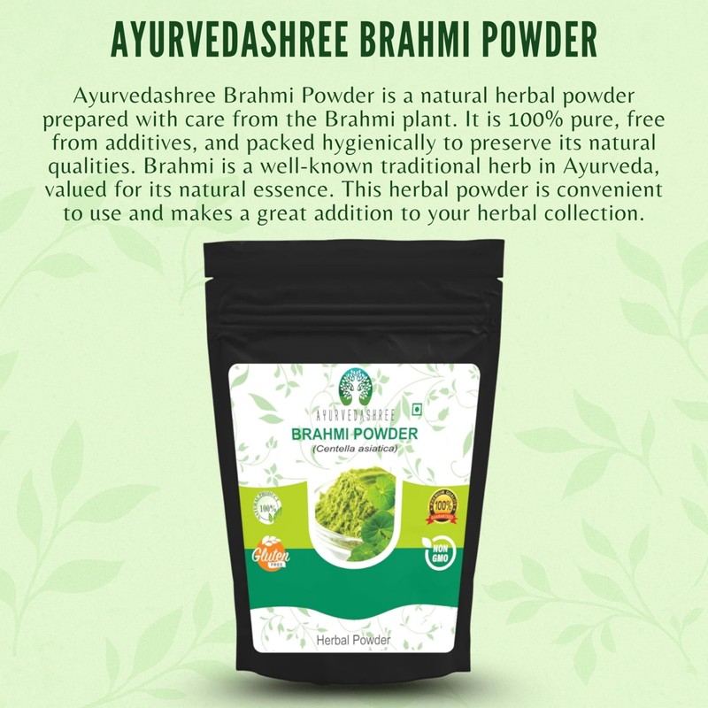 AYURVEDASHREE Centella asiatica Powder 100 Gm I Known as Gotu