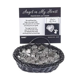 Ganz Angels in my Heart Prayer Box and Charm, 1/2", Silver