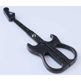 Nikken Cutlery Guitar Scissor SekiSound Black with a stand (Gift Box Included) Hobby Tool SS-20B