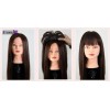 Waostar Fleco Peluquín Largo Topper Cabello Doble Clip Coronilla
