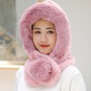 Rayson 2 in 1 Women's Winter Hat Hood Scarf Beanie