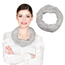 beybey® Fashionable tube scarf for women, practical loop scarf for versatile styles, loop scarf for women, gray