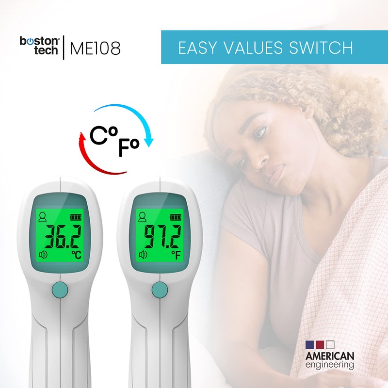 Fever Thermometer Contactless Infrared Forehead Thermometer for Baby Adults Children