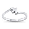 Dove Bird Christian Love Hope Purity Ring .925 Sterling Silver