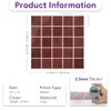 Thicker Dark Red Peel and Stick Backsplash Tiles-10 pcs of