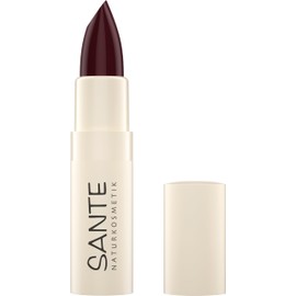 SANTE Naturkosmetik Moisture Lipstick 08 Chestnut Glam, Nourishing Lipstick with Hyaluron, Plump Effect and Sepilift, Lip Care for Smooth Lips in Chestnut Brown Tone, 4.5 g