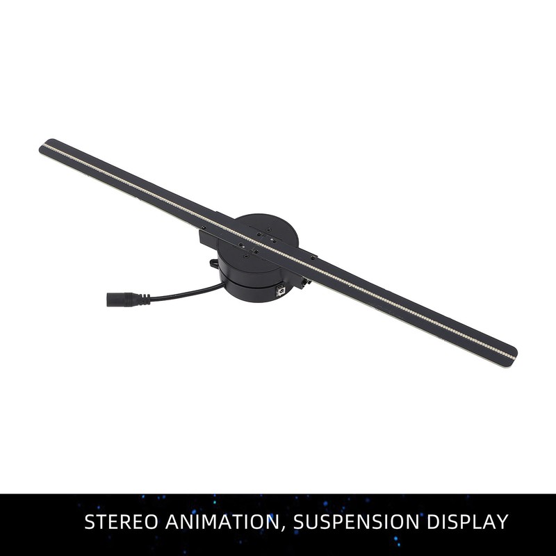 3D Holographic Advertising Machine 415x415mm 1024x640 244 LEDs Hologram Fan