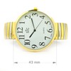 STC Two-Tone Super Large Face 43mm Easy-to-Read Stretch Band Watch
