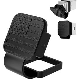 eVerHitch Black Flag Hitch Cover, Tube Plug (Fits 2" Receiver, Black)
