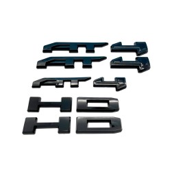 Unbranded 4PCS Gloss Black AT4HD Emblem Fit 2020-2024 GMC Sierra 2500hd 3500HD Overlay