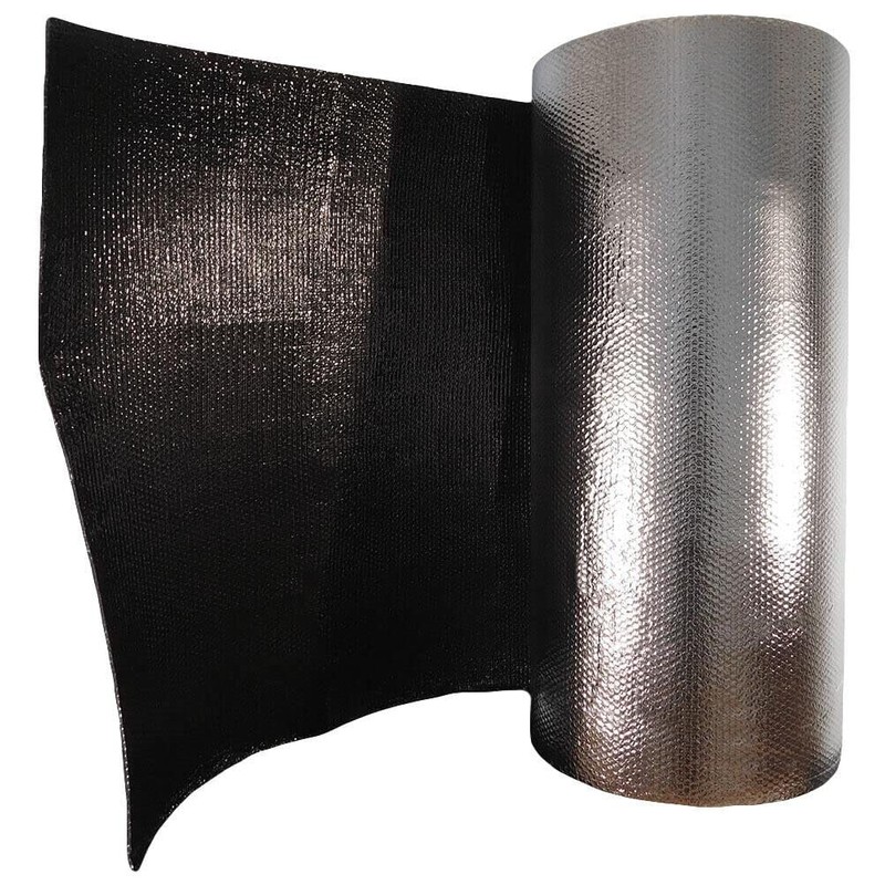 Reflective Black / Silver FOIL Double Bubble Foil Insulation Roll