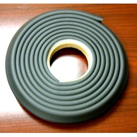 Cardinal Gates EC Edge Cushion for Baby Proofing - Edge Protector Strip for Baby Safety - 12 Feet of Padding - Made in The USA - Black