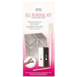 Ardell Gel Polish Removal Kit – Easy At-Home Gel Remover with Foil Wraps, Buffer, Dropper & Manicure Stick, 20 Foil Sachets