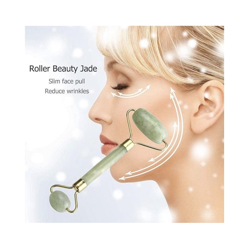 Rodillo de jade natural y juego de gua sha
