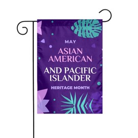 National Asian American Pacific Islander Heritage Month Garden Flag Perfect Decoration Yard 12x18 Inch Double Sided Outdoor Decoration Party Farmhouse Décor Banner