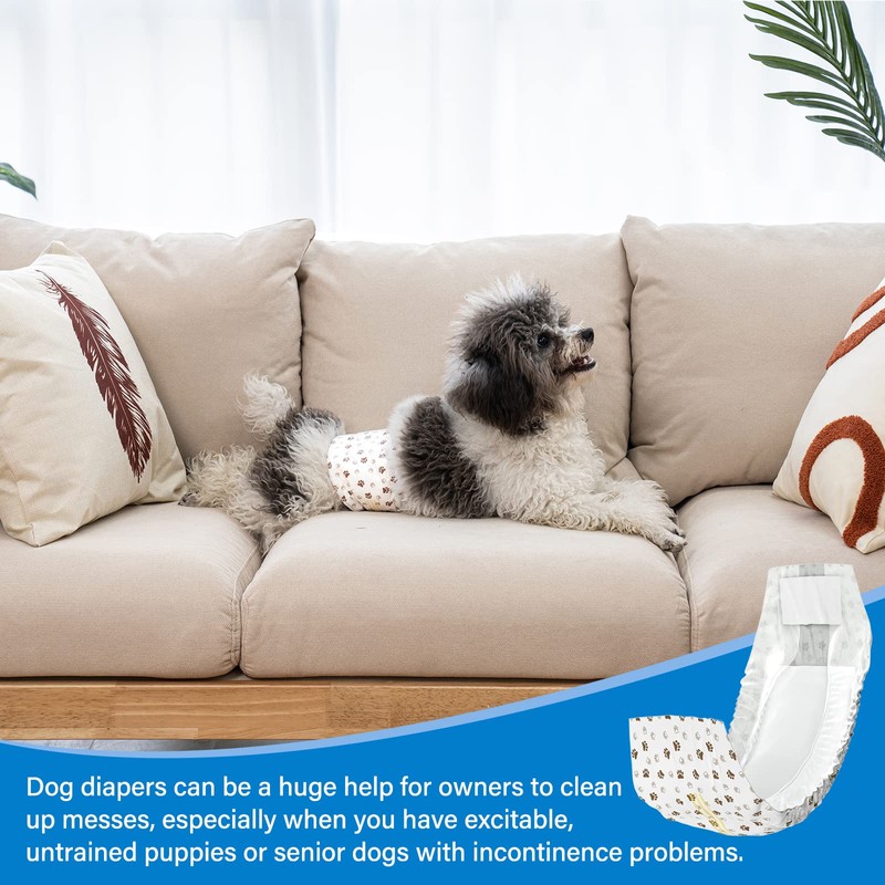 Pet Soft Dog Diapers Male - Disposable Male Dog Wraps