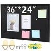 Teling Cork Bulletin Board 36" x 24" Large Wood Framed