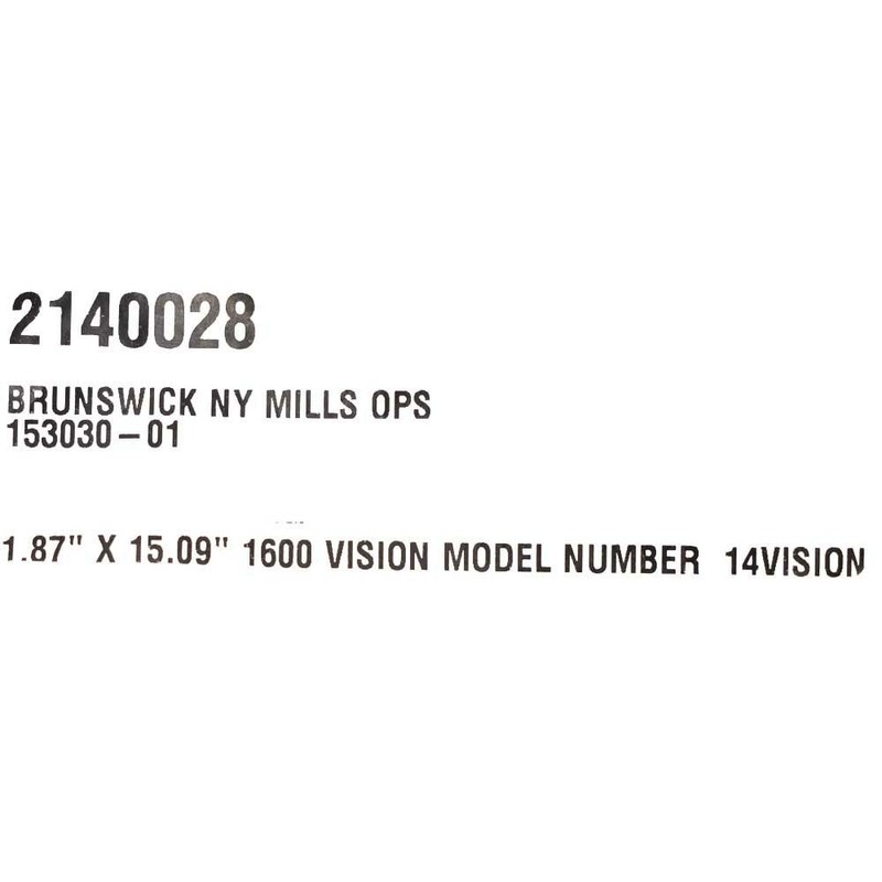 Lund Boat 1600 Vision Decal 2140028 | Metallic Silver Sticker