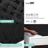LivinEase Brushed Microfiber Black King Size Fitted Sheets - Premium