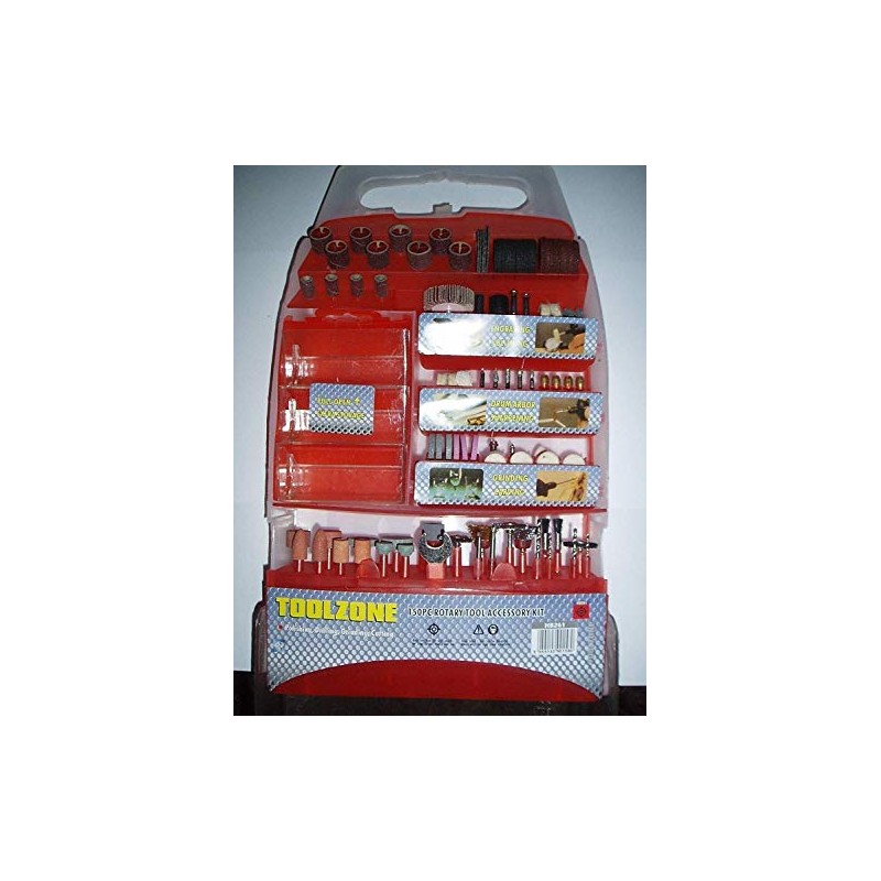 Toolzone 150pc Mini Drill Rotary Accessory Kit
