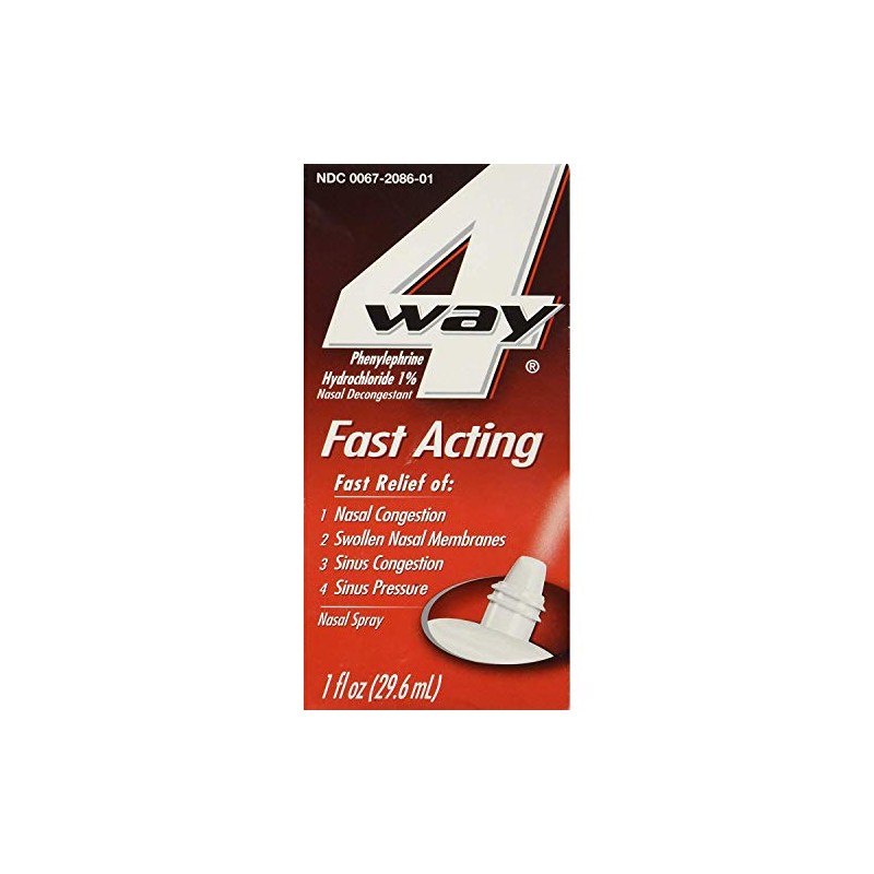 4 Way Fast Acting Nasal Spray - 1 oz, Pack