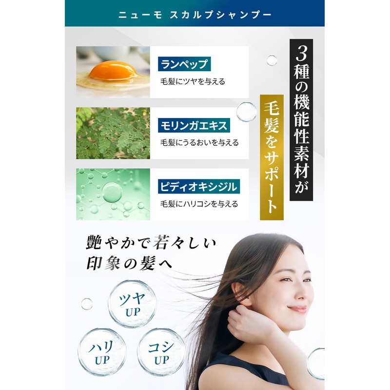 Newmo Shampoo + Hair Treatment Moisture Rich with Serial Number
