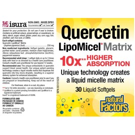 Natural Factors - Quercetin LipoMicel Matrix, 30 Liquid Softgels