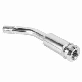 Fayelume Shifter Extension, 5 inch Paddle Shifter Extension, Gear Shifter Stick Lever Bend Extension Shift Knob Extender Compatible with T4 (Silver)