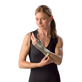 Mueller Life Care Handgelenkbandage, weiß/gold, 24 26,5 cm, 77014, Gr. XL