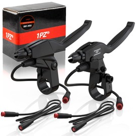 1PZ EB1-X02 Durable Waterproof 2 pin Connector 2 Wires Left & Right Electronic Brake Lever Accessories for Electric Bicycle E-Bike Scooter (1 Pair)