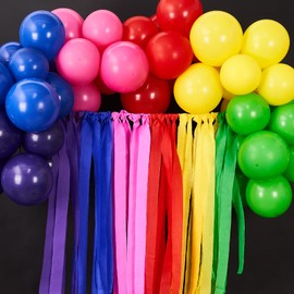 PartyWoo Crepe Paper Streamers 8 Rolls 656ft, Pack of Rainbow Color Party Streamers for Party Decorations, Birthday Decorations, Wedding Decorations (1.8 Inch x 82 Ft/Roll)