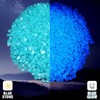 Glow in Dark Rocks,200Pcs Long Term Glowing Decorative Stone,Luminous Stones,Glow