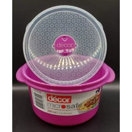 Decor Décor Microsafe 800 Ml Reheating Quick Cooking Bowl PURPLE Model #1413
