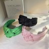 KOVOLITU Black Knotted Headbands for Women Fashion Headband Satin Wide
