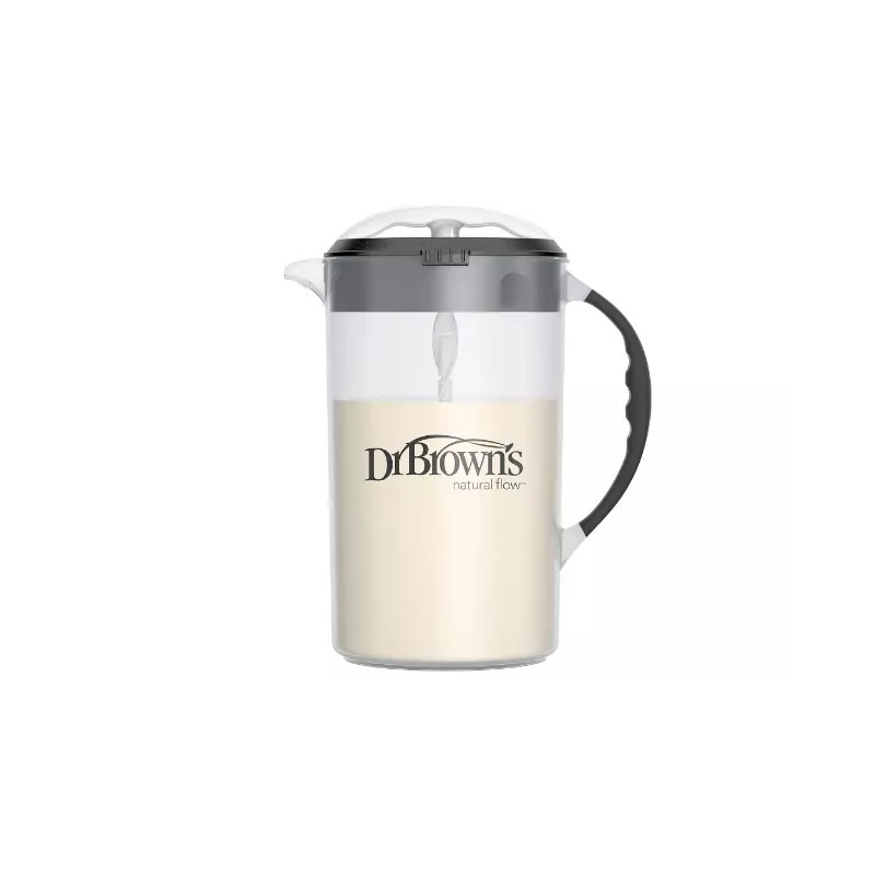 georglasko_8 Mixing Pitcher Baby Formula Locking Lid Adjustable Stopper No